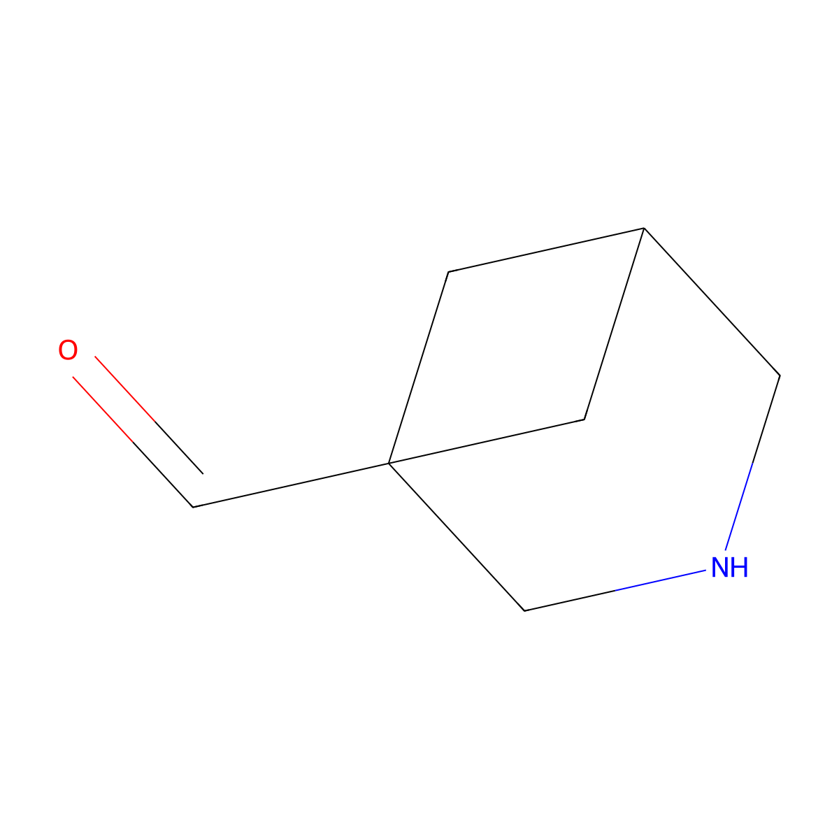 3-Azabicyclo[3.1.1]heptane-1-carbaldehyde molecular structure, CAS 2680780-29-2