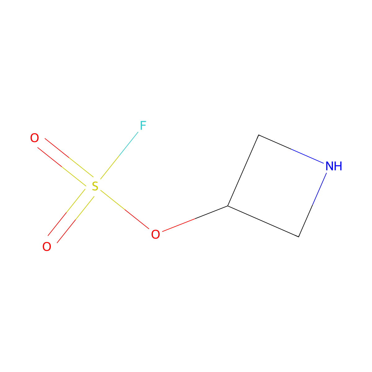 Azetidin-3-yl sulfurofluoridate molecular structure, CAS 2680780-49-6