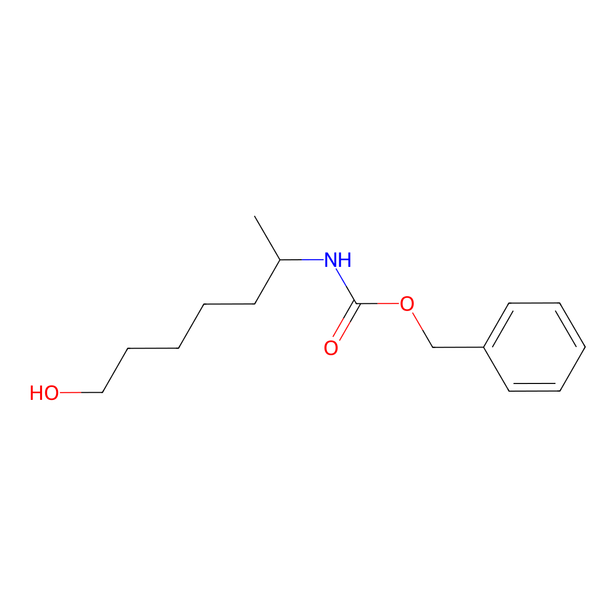 benzyl N-(7-hydroxyheptan-2-yl)carbamate molecular structure, CAS 2680781-29-5