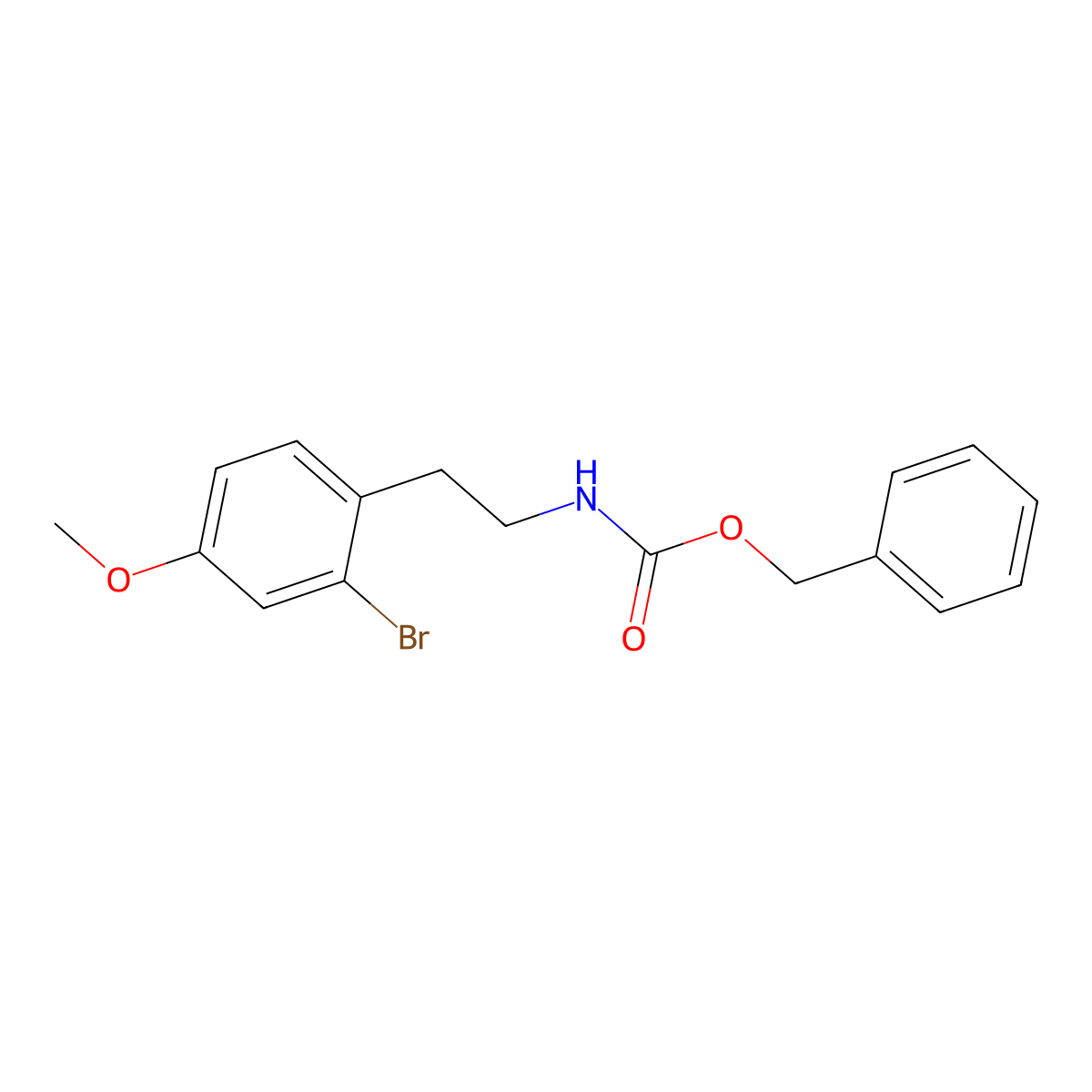 benzyl N-[2-(2-bromo-4-methoxyphenyl)ethyl]carbamate molecular structure, CAS 2680781-36-4