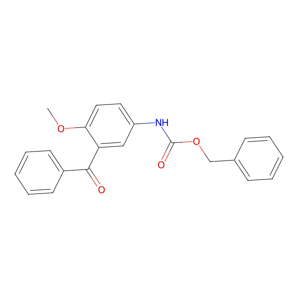 benzyl N-(3-benzoyl-4-methoxyphenyl)carbamate molecular structure, CAS 2680783-06-4