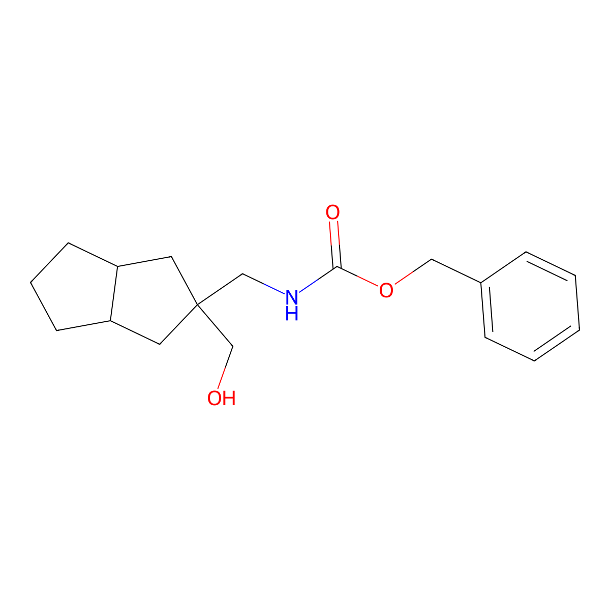benzyl N-{[2-(hydroxymethyl)-octahydropentalen-2-yl]methyl}carbamate molecular structure, CAS 2680783-20-2