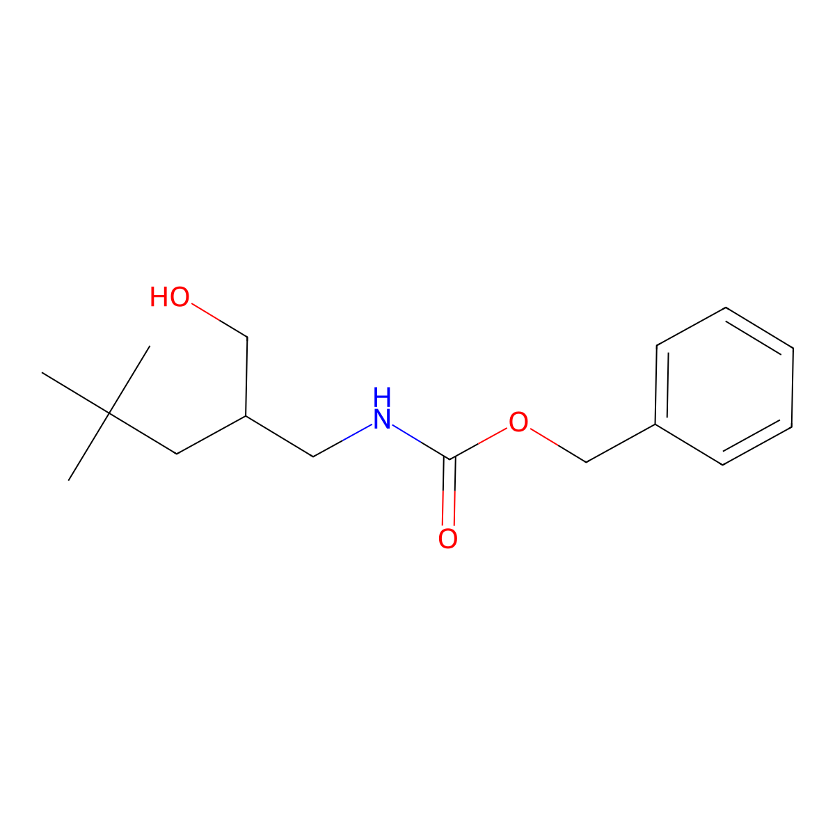 benzyl N-[2-(2,2-dimethylpropyl)-3-hydroxypropyl]carbamate molecular structure, CAS 2680784-20-5