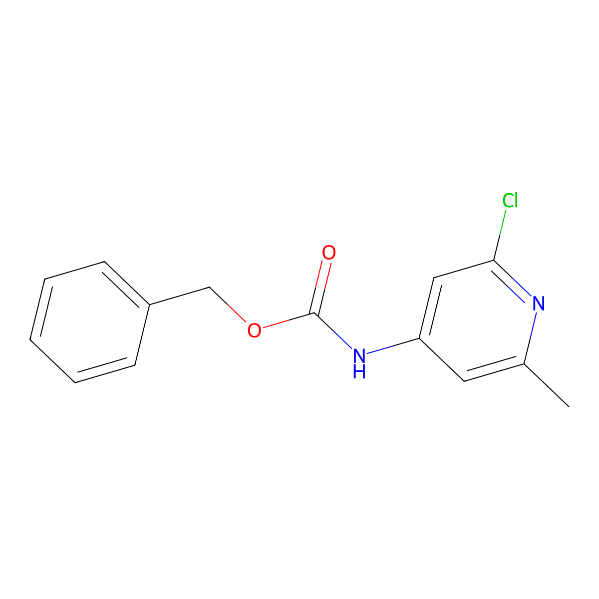 benzyl N-(2-chloro-6-methylpyridin-4-yl)carbamate molecular structure, CAS 2680784-50-1