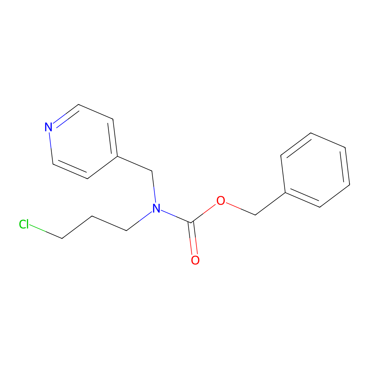 benzyl N-(3-chloropropyl)-N-[(pyridin-4-yl)methyl]carbamate molecular structure, CAS 2680785-21-9