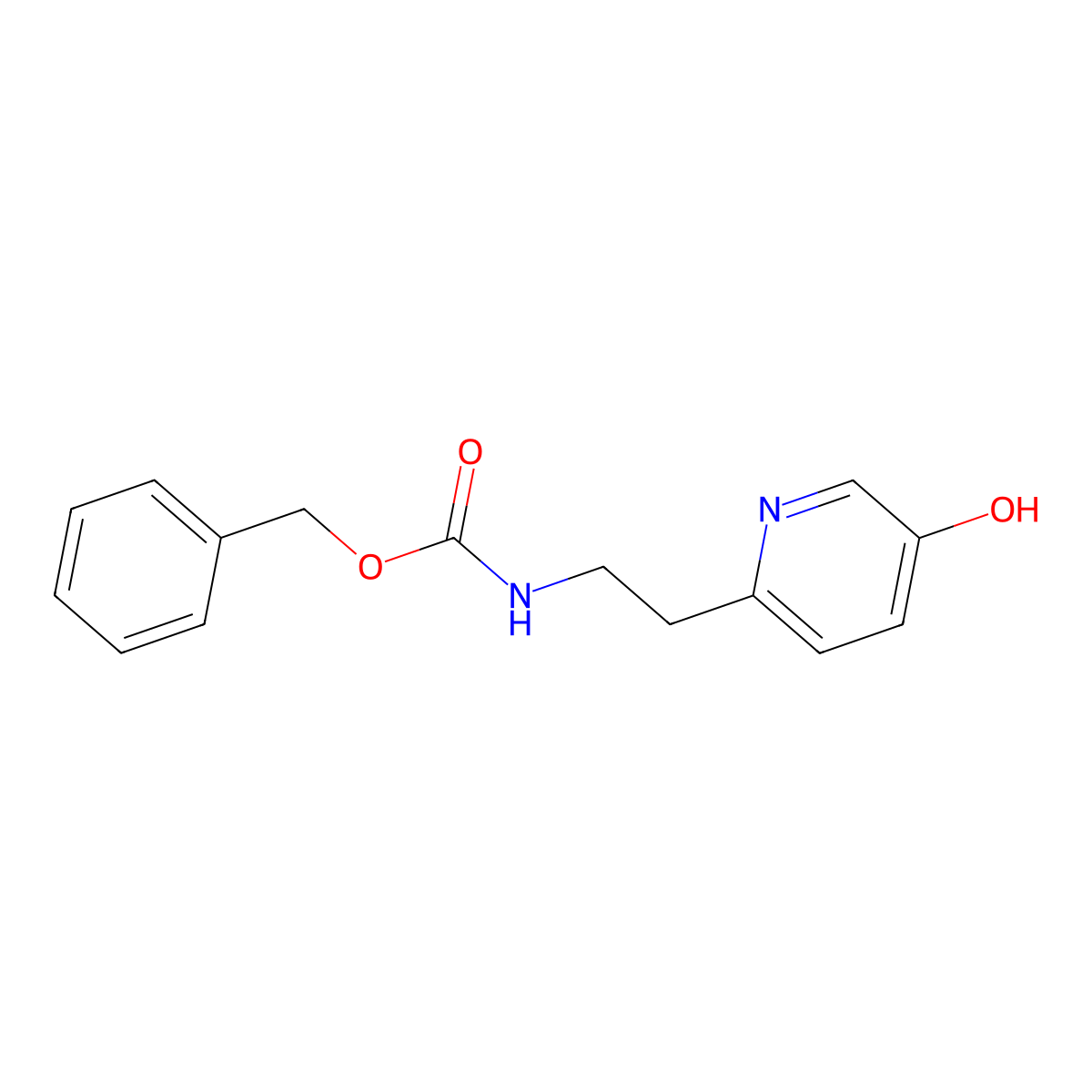 benzyl N-[2-(5-hydroxypyridin-2-yl)ethyl]carbamate molecular structure, CAS 2680785-24-2