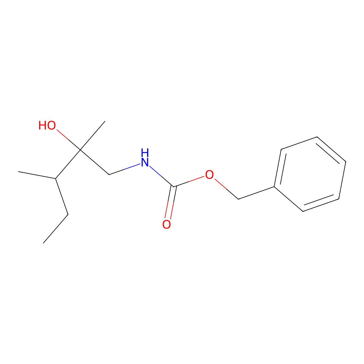benzyl N-(2-hydroxy-2,3-dimethylpentyl)carbamate molecular structure, CAS 2680785-68-4