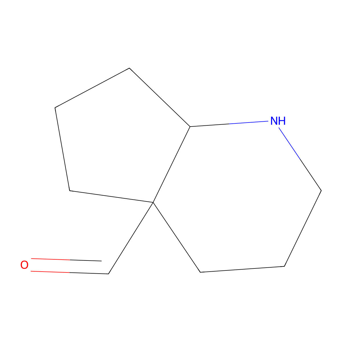 octahydro-1H-cyclopenta[b]pyridine-4a-carbaldehyde molecular structure, CAS 2680785-99-1