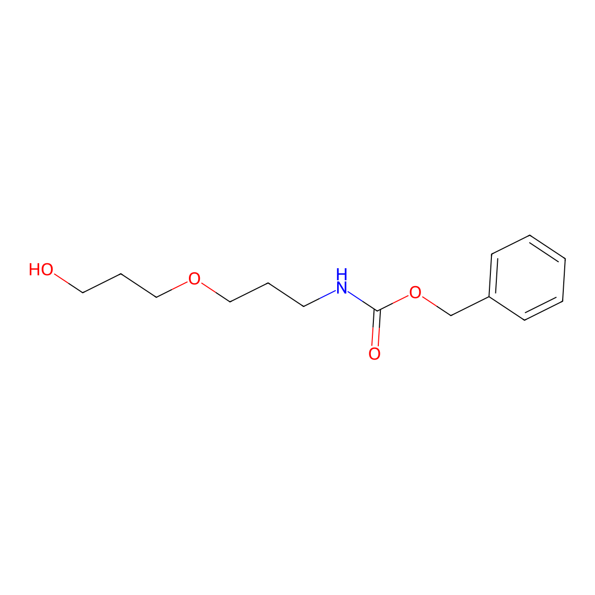 benzyl N-[3-(3-hydroxypropoxy)propyl]carbamate molecular structure, CAS 2680786-15-4