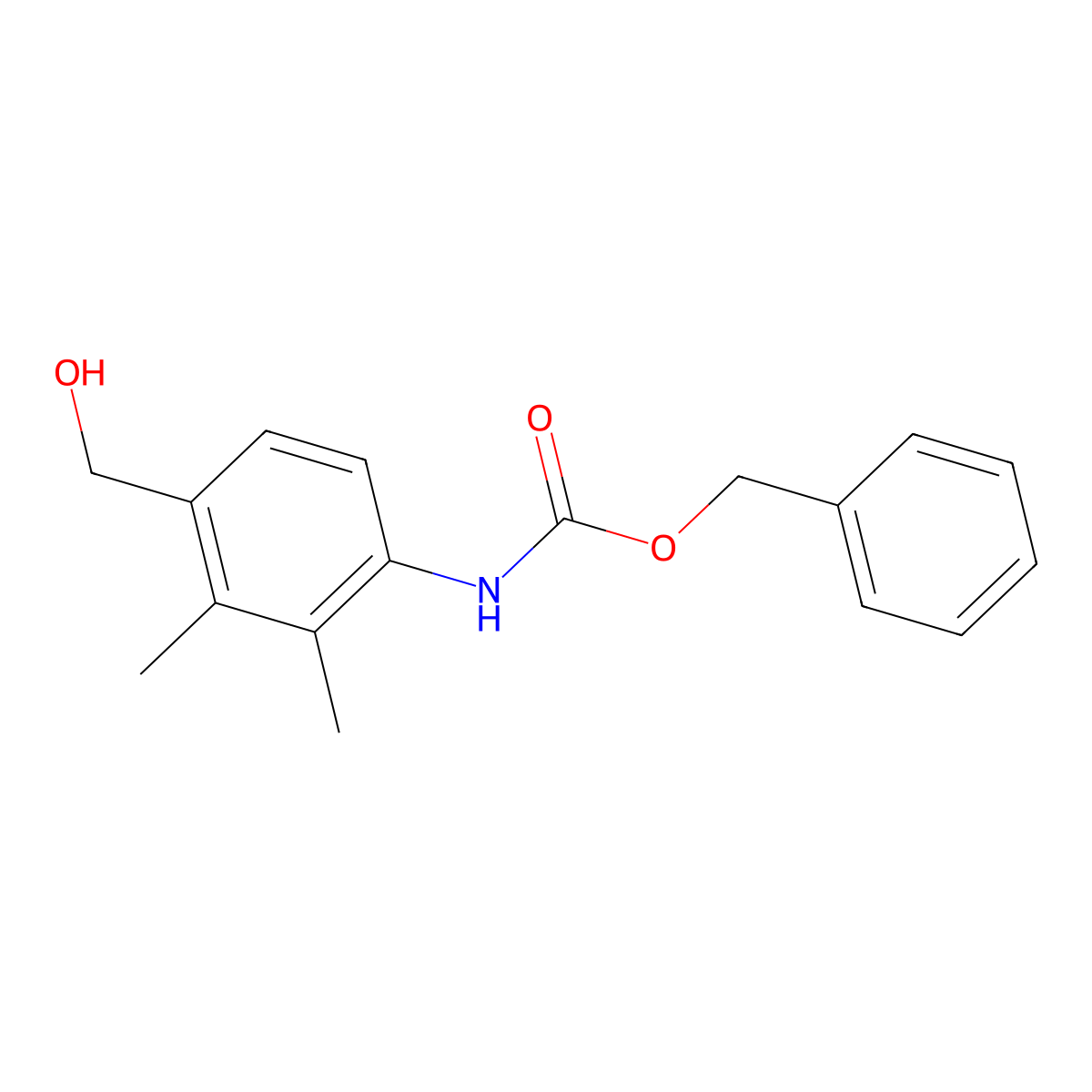 benzyl N-[4-(hydroxymethyl)-2,3-dimethylphenyl]carbamate molecular structure, CAS 2680787-13-5