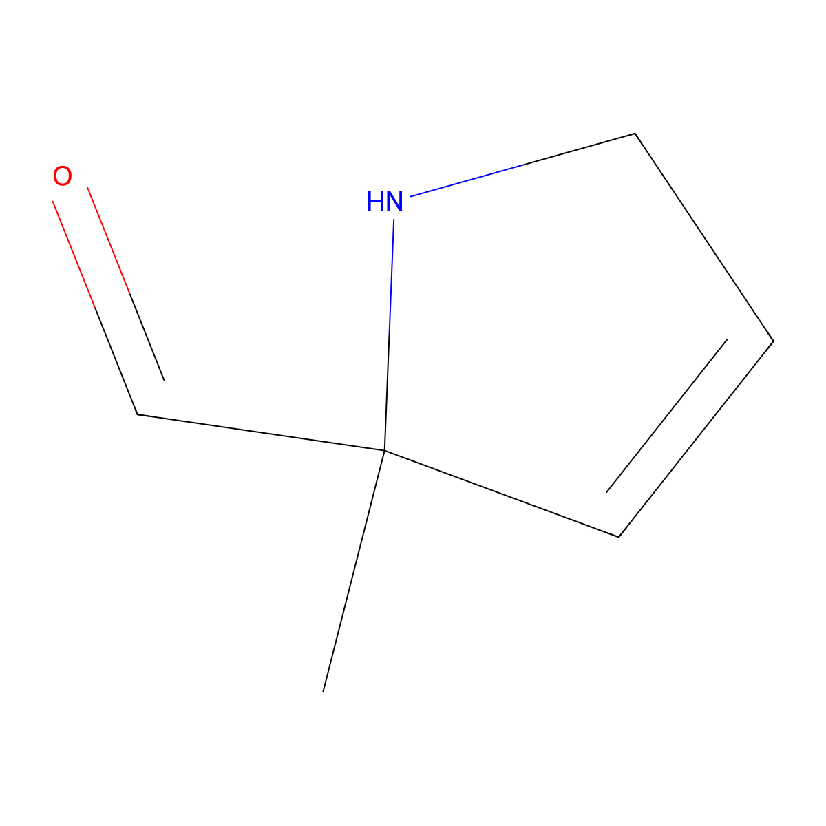 2-methyl-2,5-dihydro-1H-pyrrole-2-carbaldehyde molecular structure, CAS 2680788-20-7