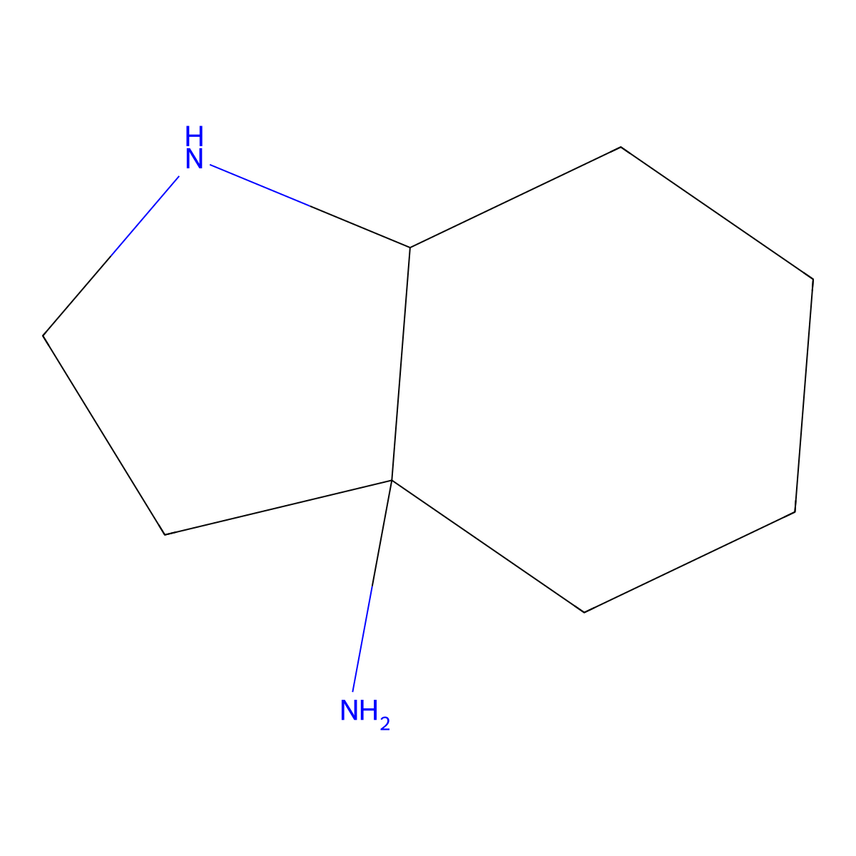 octahydro-1H-indol-3a-amine molecular structure, CAS 2680788-34-3