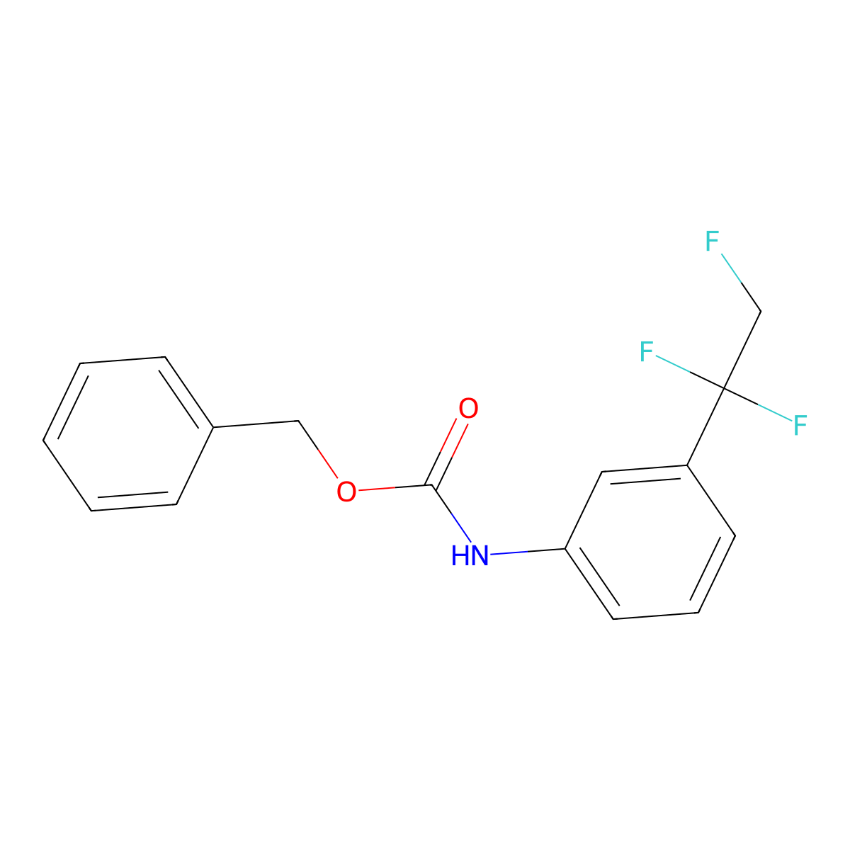 benzyl N-[3-(1,1,2-trifluoroethyl)phenyl]carbamate molecular structure, CAS 2680789-05-1