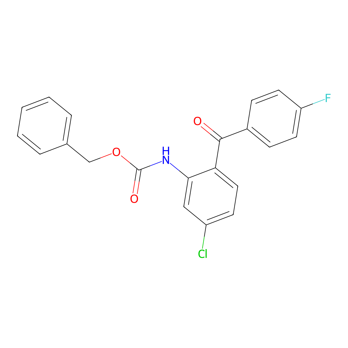 benzyl N-[5-chloro-2-(4-fluorobenzoyl)phenyl]carbamate molecular structure, CAS 2680789-14-2