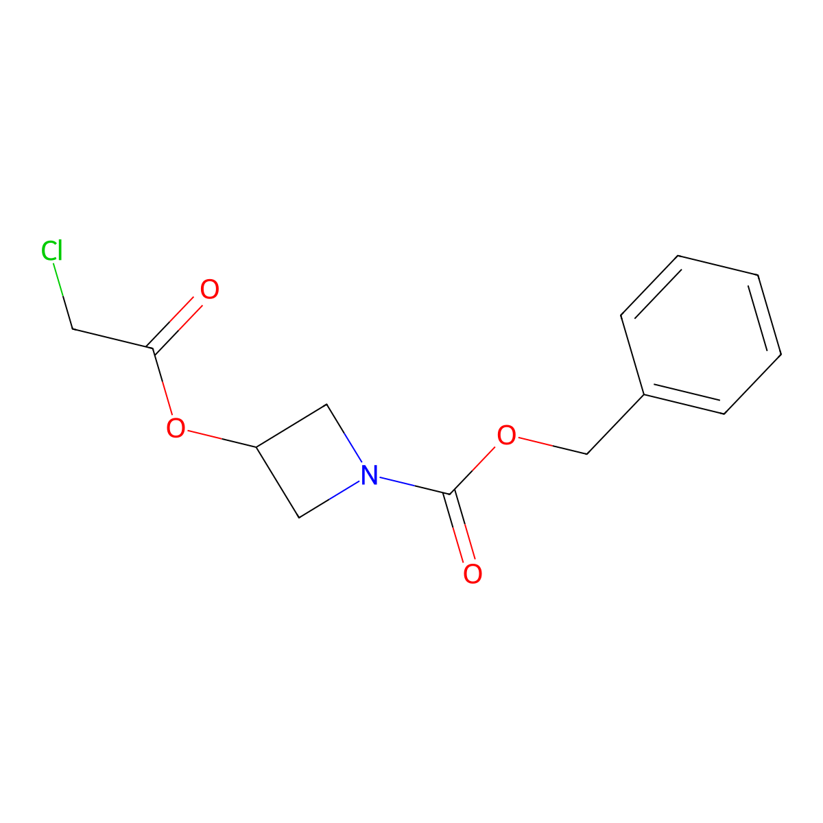 Benzyl 3-[(2-chloroacetyl)oxy]azetidine-1-carboxylate molecular structure, CAS 2680790-79-6