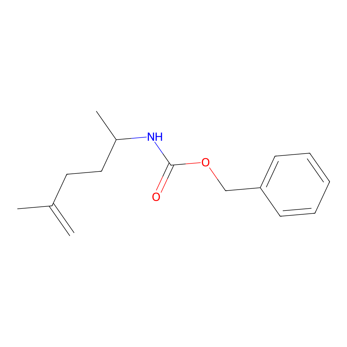 benzyl N-(5-methylhex-5-en-2-yl)carbamate molecular structure, CAS 2680791-20-0