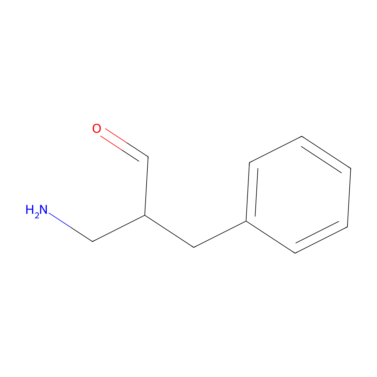 3-Amino-2-benzylpropanal molecular structure, CAS 2680791-56-2