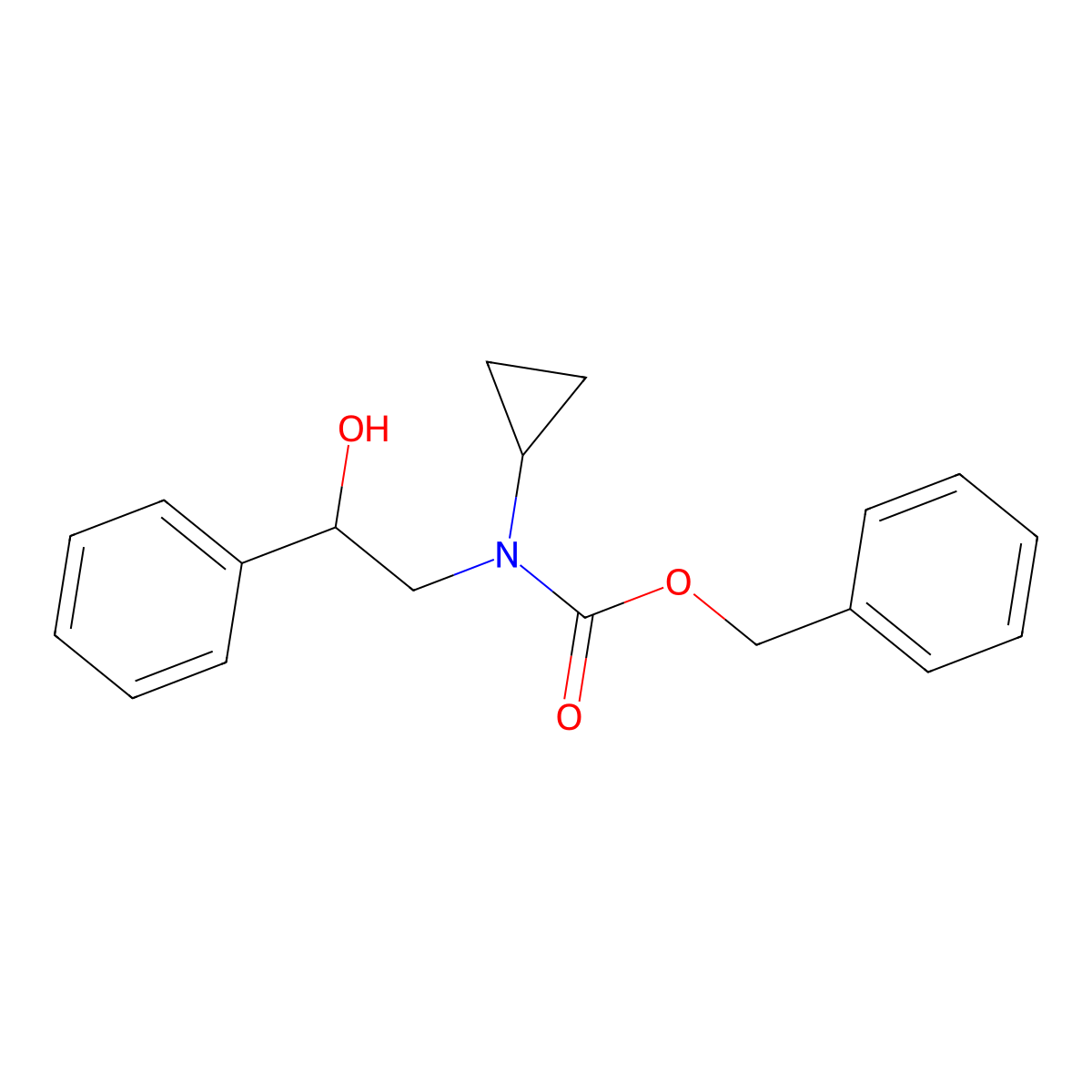 benzyl N-cyclopropyl-N-(2-hydroxy-2-phenylethyl)carbamate molecular structure, CAS 2680791-69-7