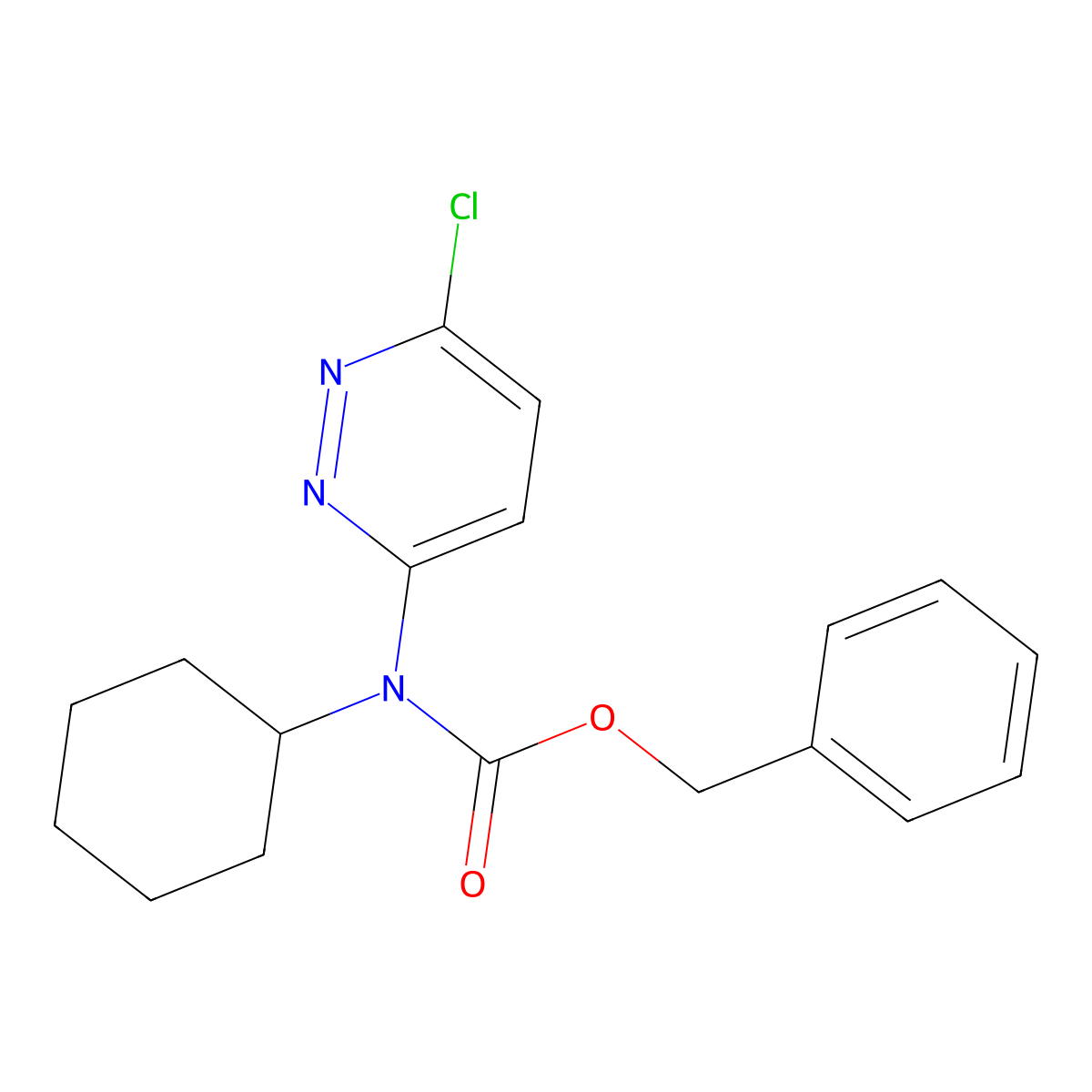 benzyl N-(6-chloropyridazin-3-yl)-N-cyclohexylcarbamate molecular structure, CAS 2680791-83-5