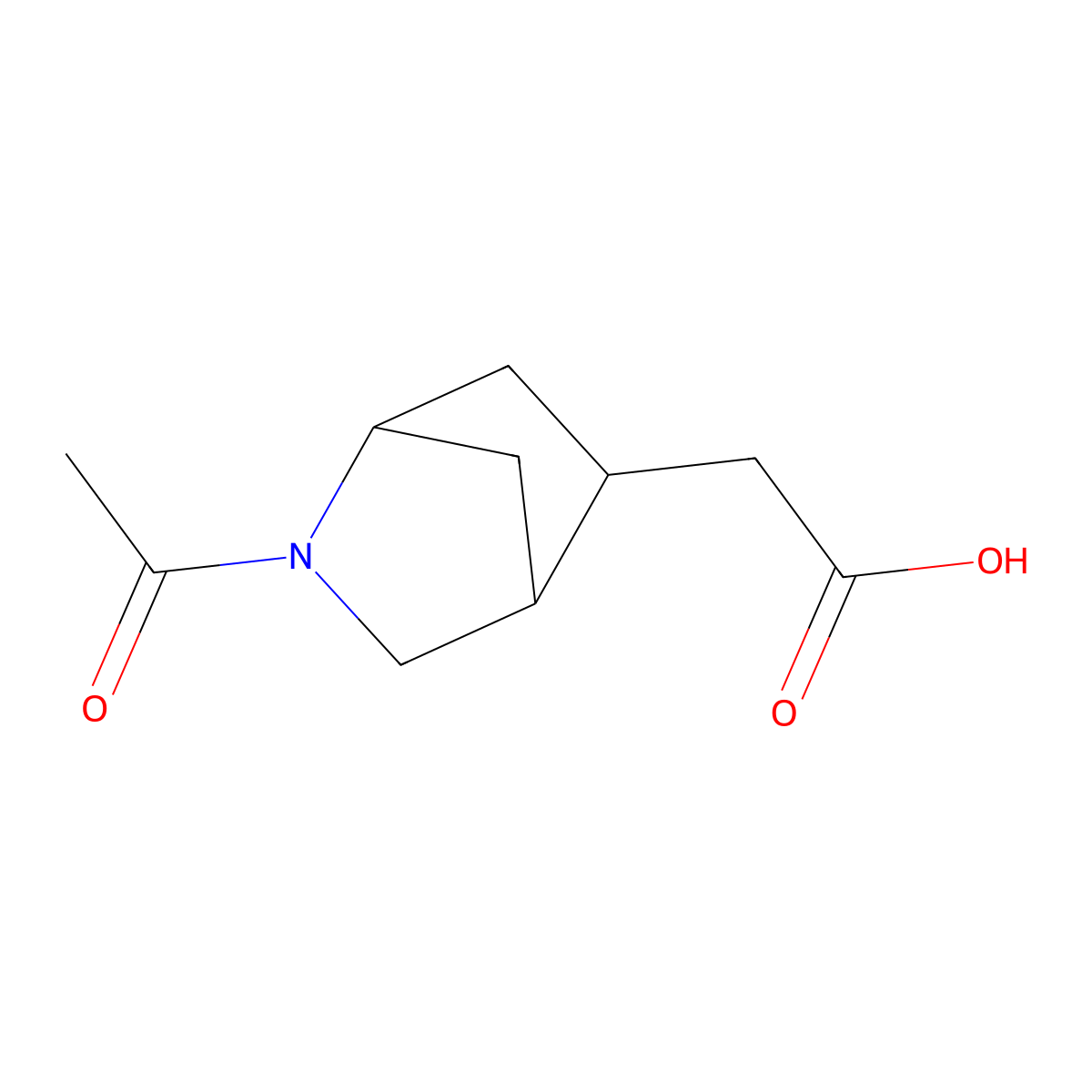 2-{2-Acetyl-2-azabicyclo[2.2.1]heptan-5-yl}acetic acid molecular structure, CAS 2680792-52-1