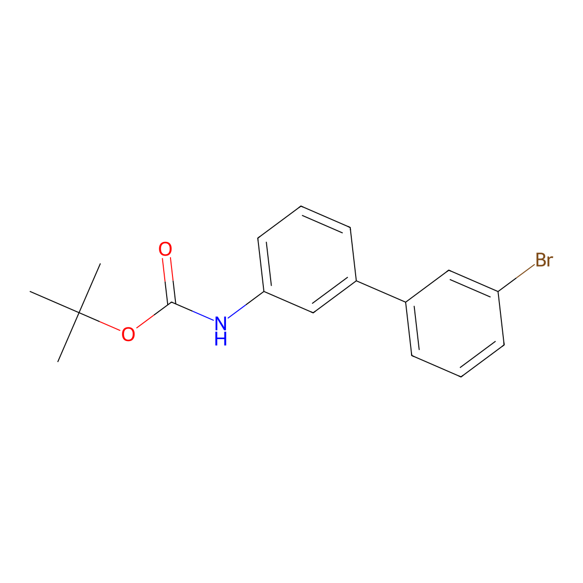 tert-butyl N-{3'-bromo-[1,1'-biphenyl]-3-yl}carbamate molecular structure, CAS 2680792-78-1