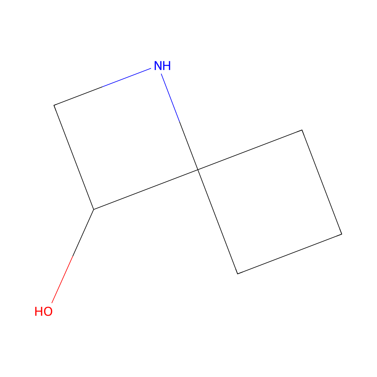 1-Azaspiro[3.3]heptan-3-ol molecular structure, CAS 2680792-92-9