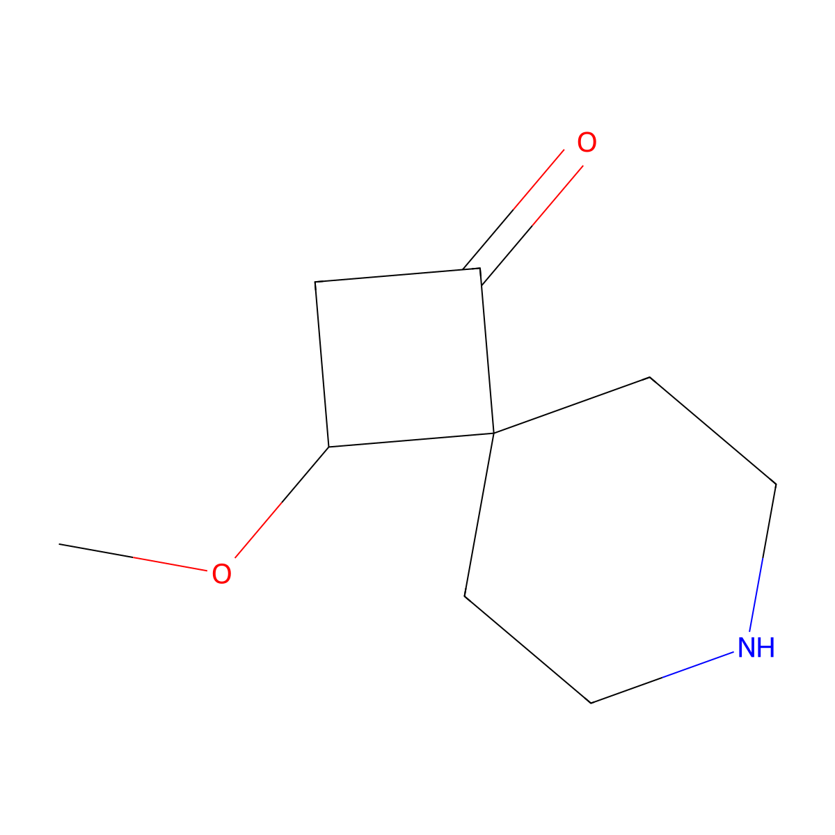 3-Methoxy-7-azaspiro[3.5]nonan-1-one molecular structure, CAS 2680793-10-4