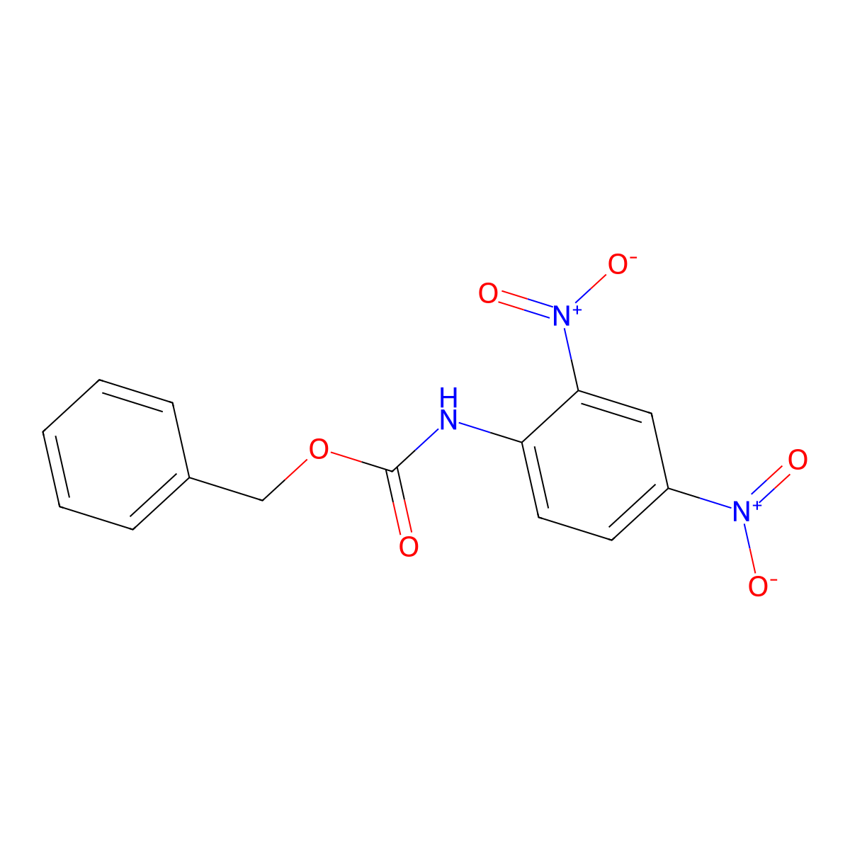 benzyl N-(2,4-dinitrophenyl)carbamate molecular structure, CAS 2680793-15-9