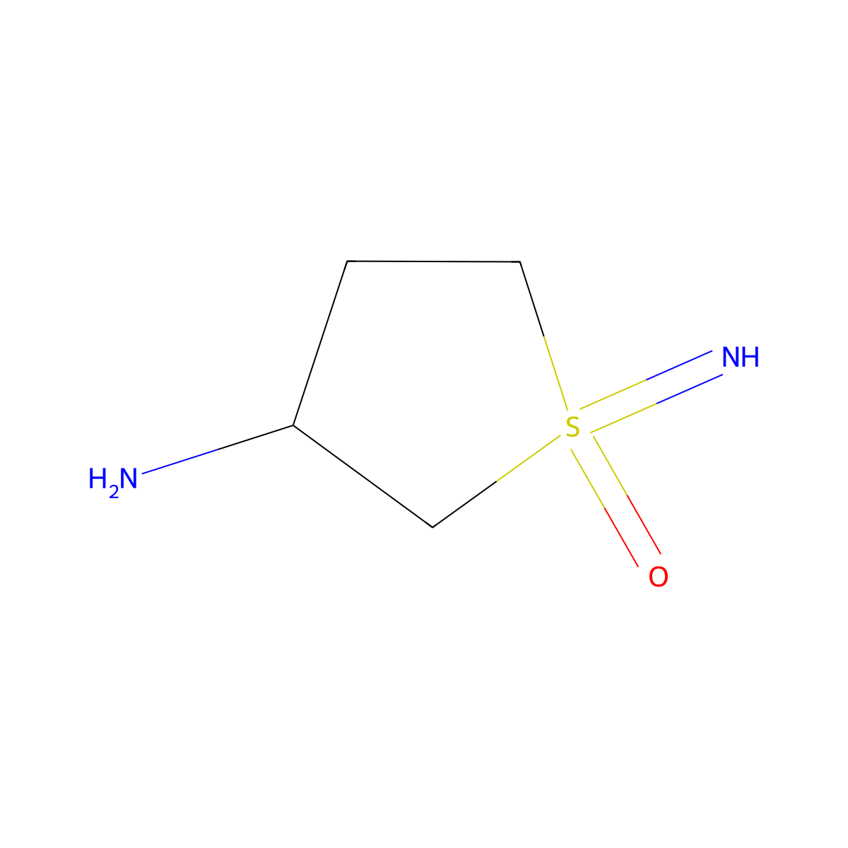 3-Amino-1-imino-1lambda6-thiolan-1-one molecular structure, CAS 2680793-24-0