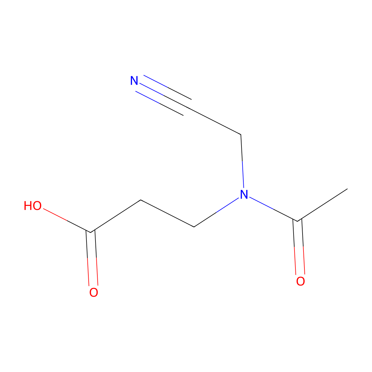 3-[N-(cyanomethyl)acetamido]propanoic acid molecular structure, CAS 2680793-27-3