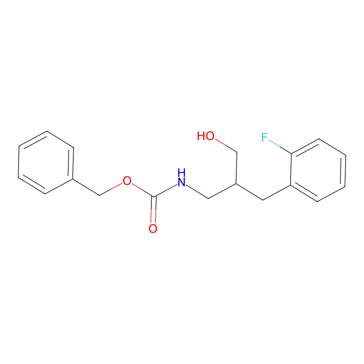 benzyl N-{2-[(2-fluorophenyl)methyl]-3-hydroxypropyl}carbamate molecular structure, CAS 2680793-37-5