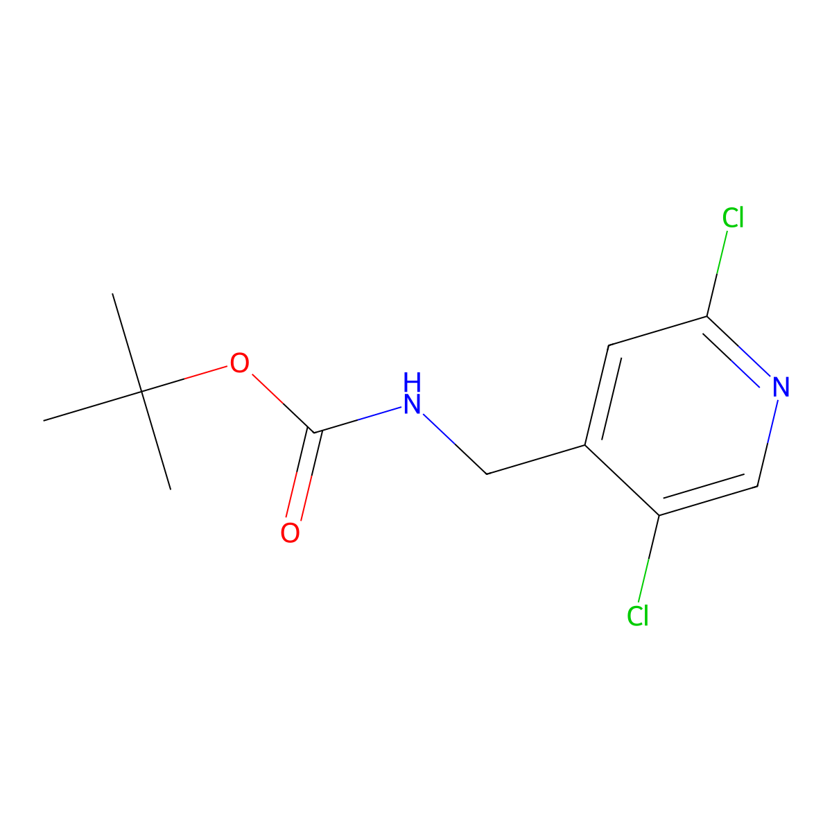tert-butyl N-[(2,5-dichloropyridin-4-yl)methyl]carbamate molecular structure, CAS 2680794-24-3
