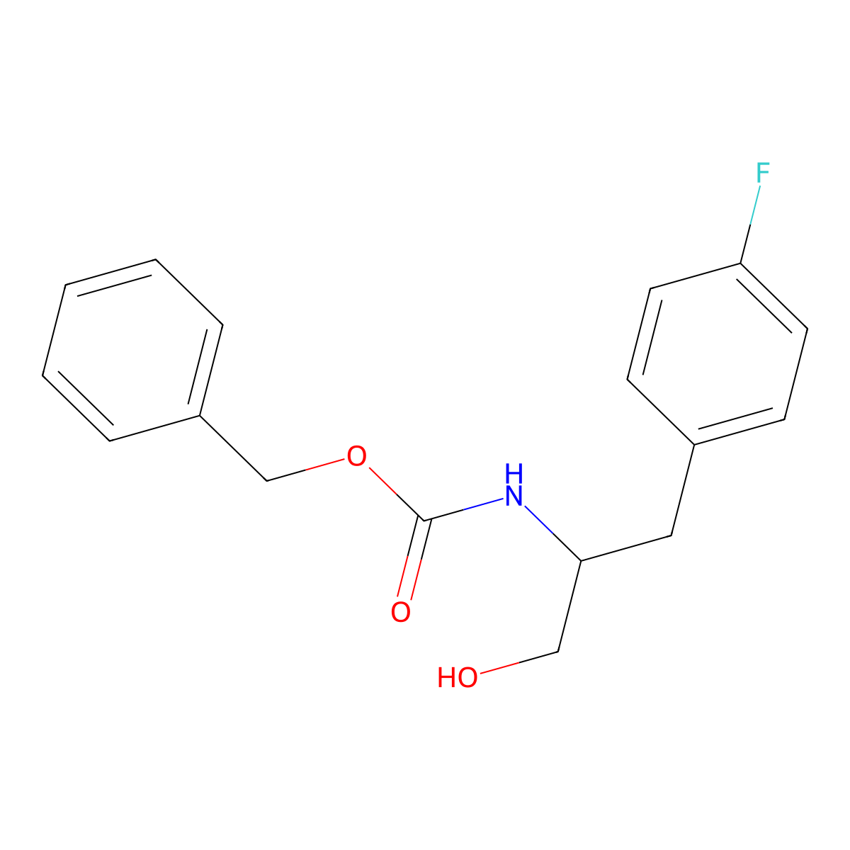 benzyl N-[1-(4-fluorophenyl)-3-hydroxypropan-2-yl]carbamate molecular structure, CAS 2680794-46-9