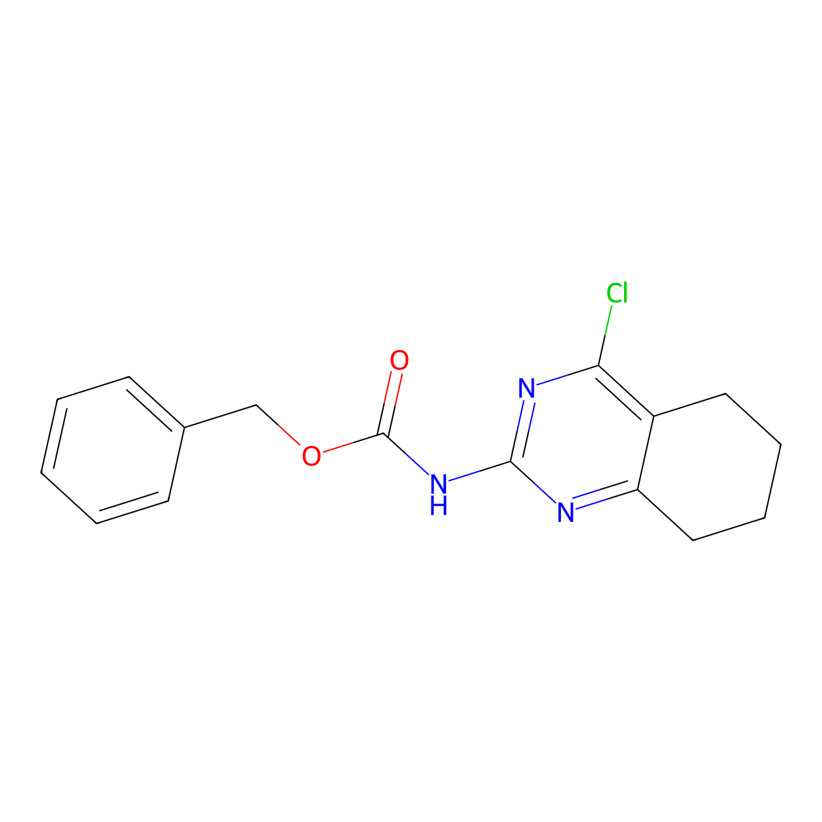 benzyl N-(4-chloro-5,6,7,8-tetrahydroquinazolin-2-yl)carbamate molecular structure, CAS 2680794-59-4