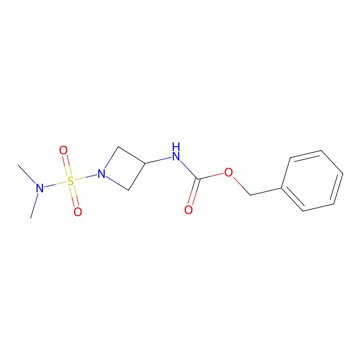 benzyl N-[1-(dimethylsulfamoyl)azetidin-3-yl]carbamate molecular structure, CAS 2680794-96-9