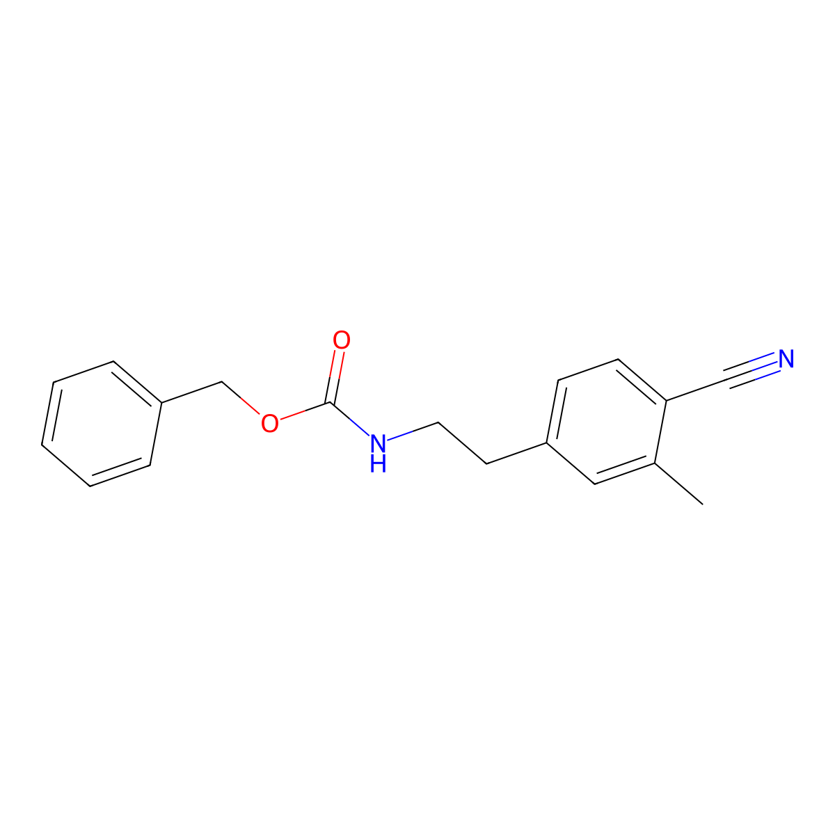 benzyl N-[2-(4-cyano-3-methylphenyl)ethyl]carbamate molecular structure, CAS 2680796-20-5