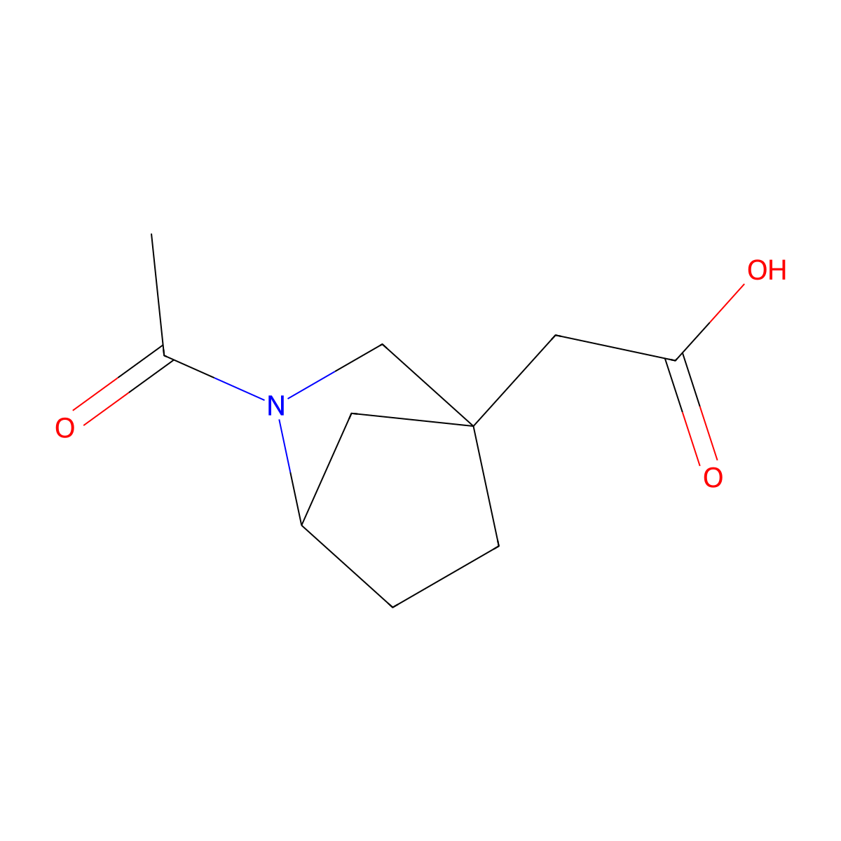 2-{2-Acetyl-2-azabicyclo[2.2.1]heptan-4-yl}acetic acid molecular structure, CAS 2680796-23-8