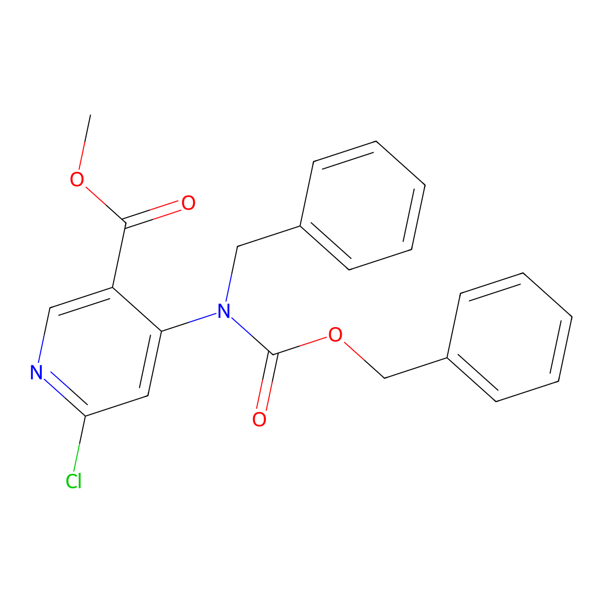 Methyl 4-{benzyl[(benzyloxy)carbonyl]amino}-6-chloropyridine-3-carboxylate molecular structure, CAS 2680796-60-3
