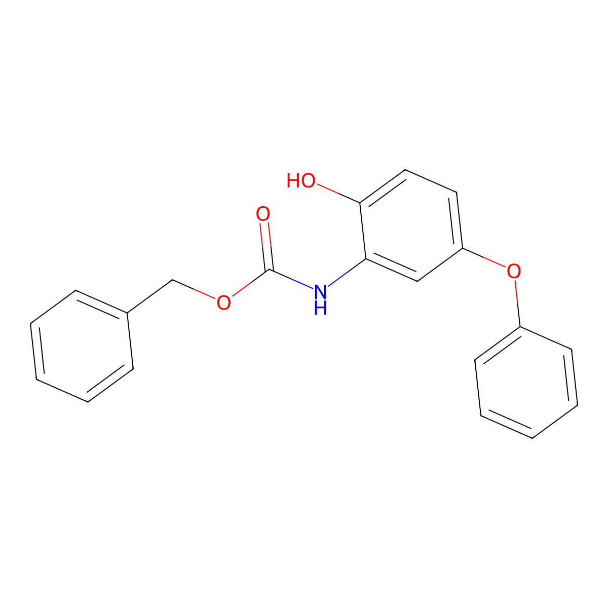 benzyl N-(2-hydroxy-5-phenoxyphenyl)carbamate molecular structure, CAS 2680796-79-4