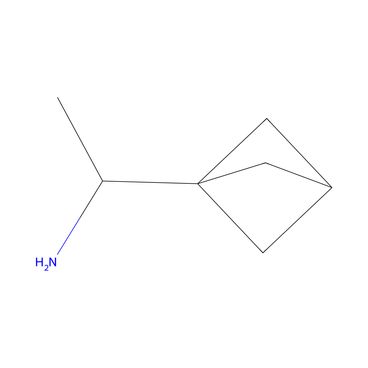 1-{Bicyclo[1.1.1]pentan-1-yl}ethan-1-amine molecular structure, CAS 2680797-03-7