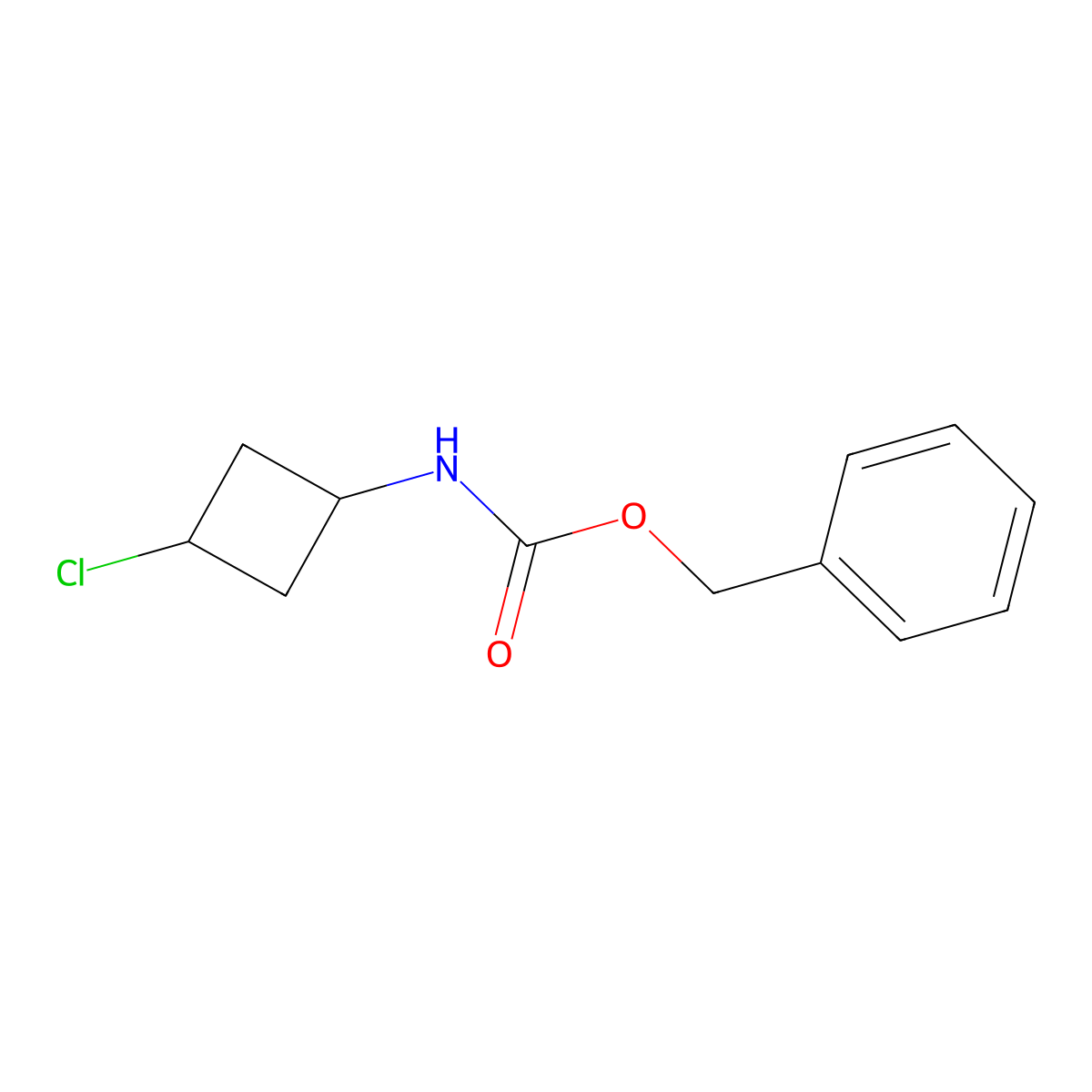 benzyl N-(3-chlorocyclobutyl)carbamate molecular structure, CAS 2680797-60-6
