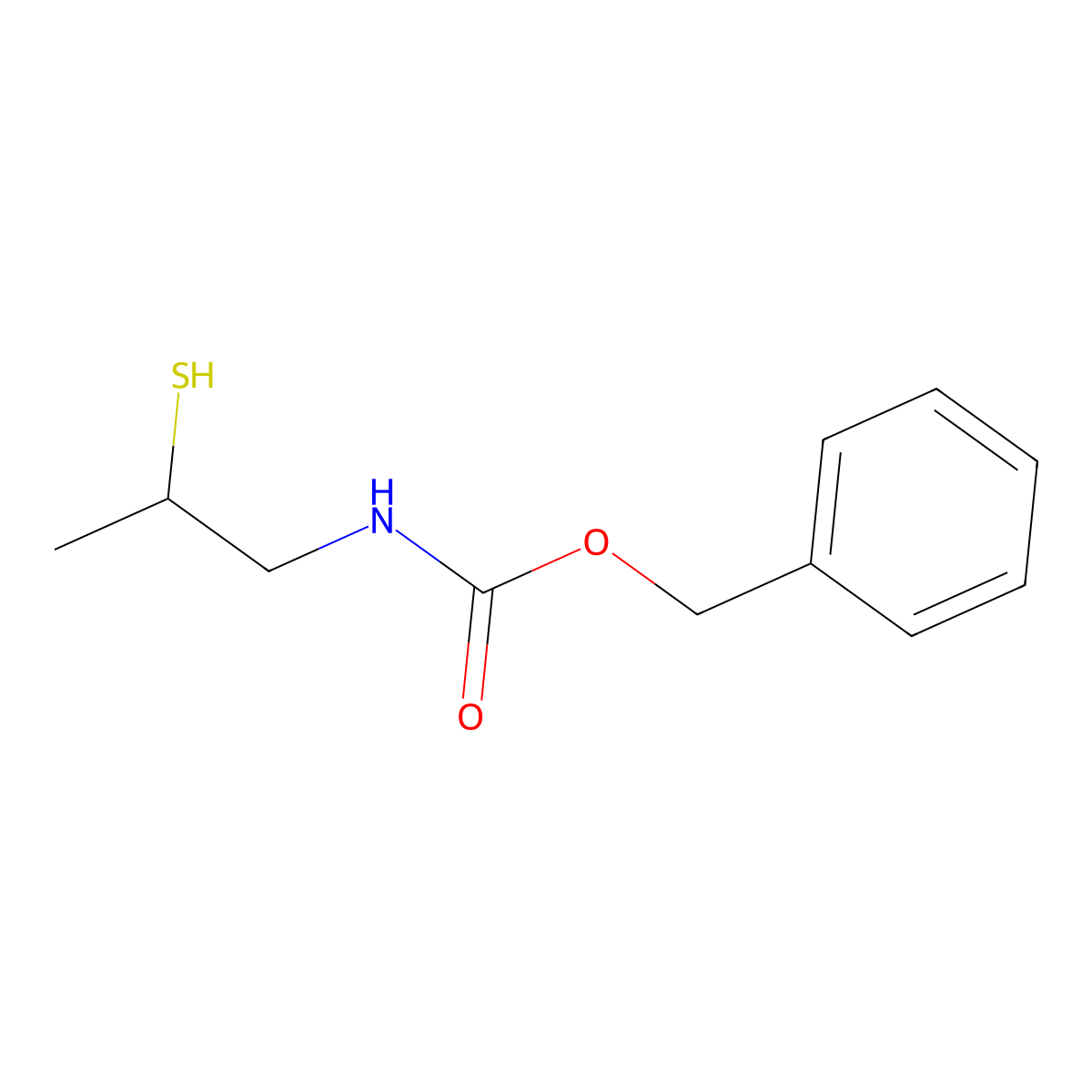 benzyl N-(2-sulfanylpropyl)carbamate molecular structure, CAS 2680797-86-6
