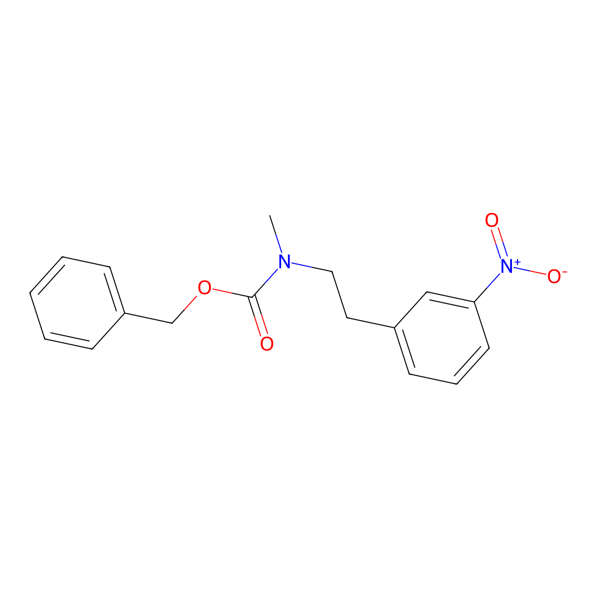 benzyl N-methyl-N-[2-(3-nitrophenyl)ethyl]carbamate molecular structure, CAS 2680798-14-3
