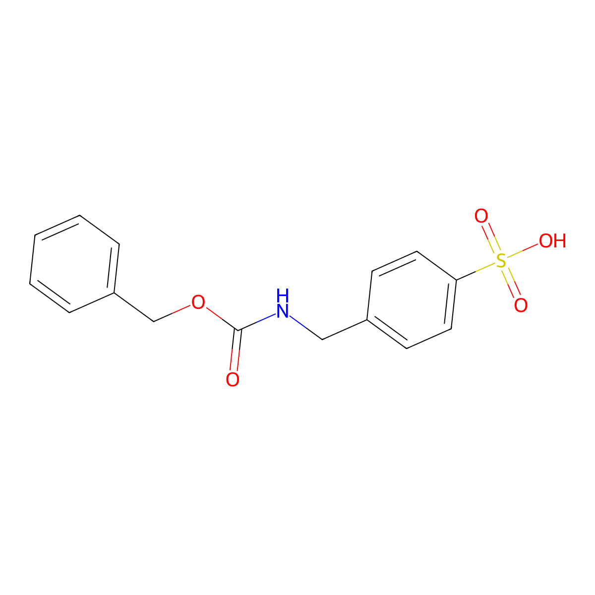 4-({[(Benzyloxy)carbonyl]amino}methyl)benzene-1-sulfonic acid molecular structure, CAS 2680798-25-6