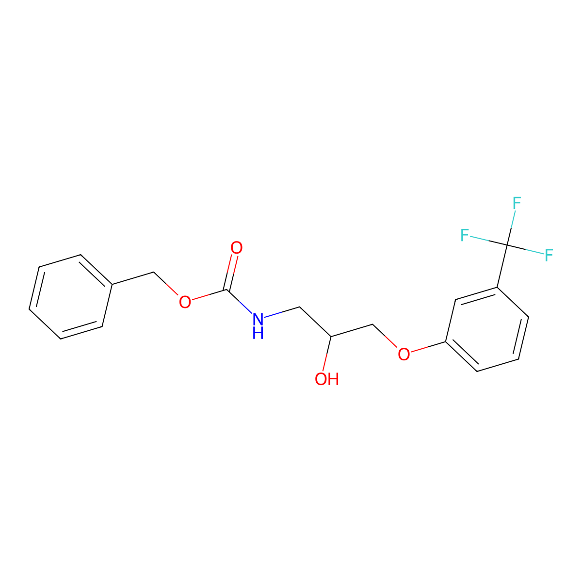 benzyl N-{2-hydroxy-3-[3-(trifluoromethyl)phenoxy]propyl}carbamate molecular structure, CAS 2680799-02-2