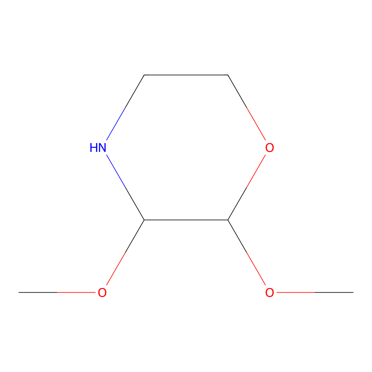 2,3-Dimethoxymorpholine molecular structure, CAS 2680799-20-4