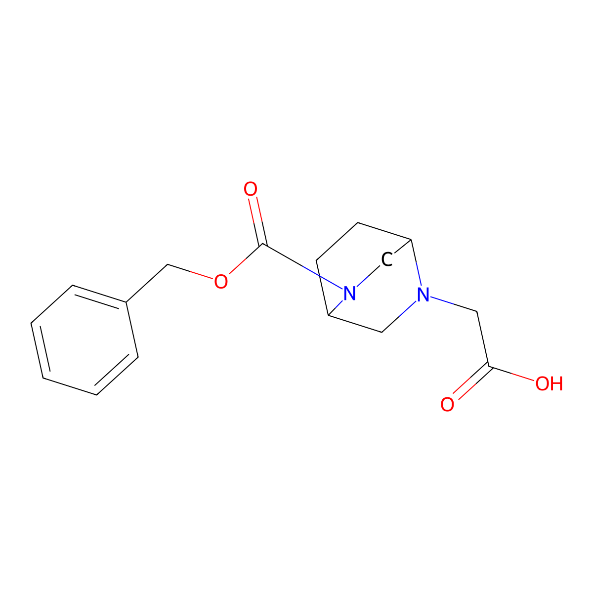 2-{5-[(Benzyloxy)carbonyl]-2,5-diazabicyclo[2.2.2]octan-2-yl}acetic acid molecular structure, CAS 2680800-15-9