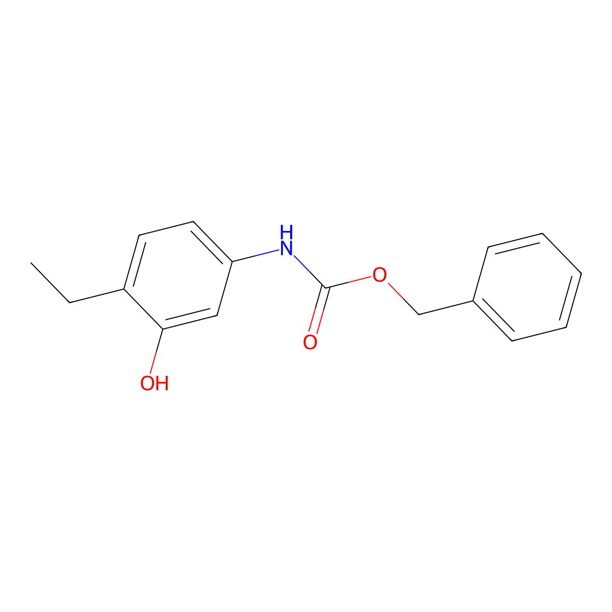 benzyl N-(4-ethyl-3-hydroxyphenyl)carbamate molecular structure, CAS 2680800-74-0