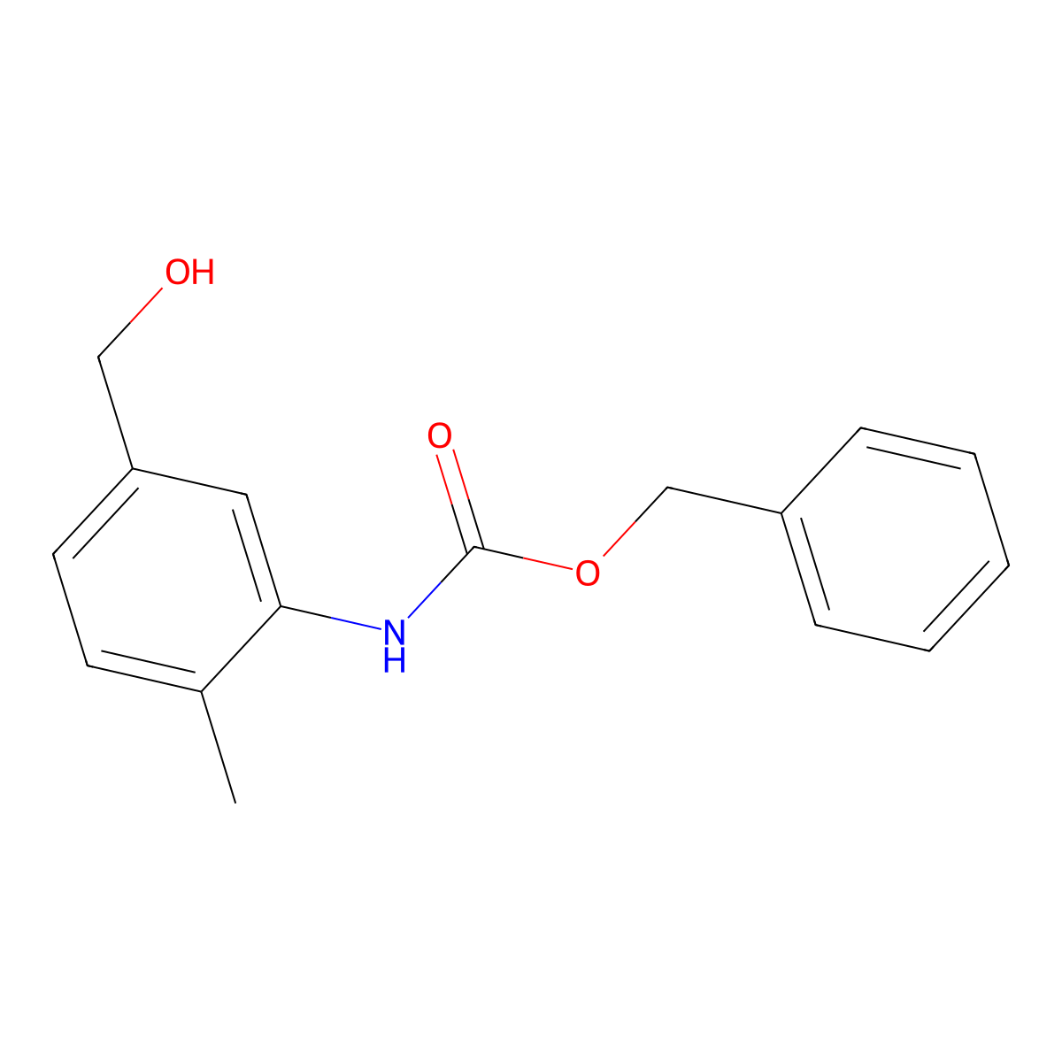 benzyl N-[5-(hydroxymethyl)-2-methylphenyl]carbamate molecular structure, CAS 2680800-83-1