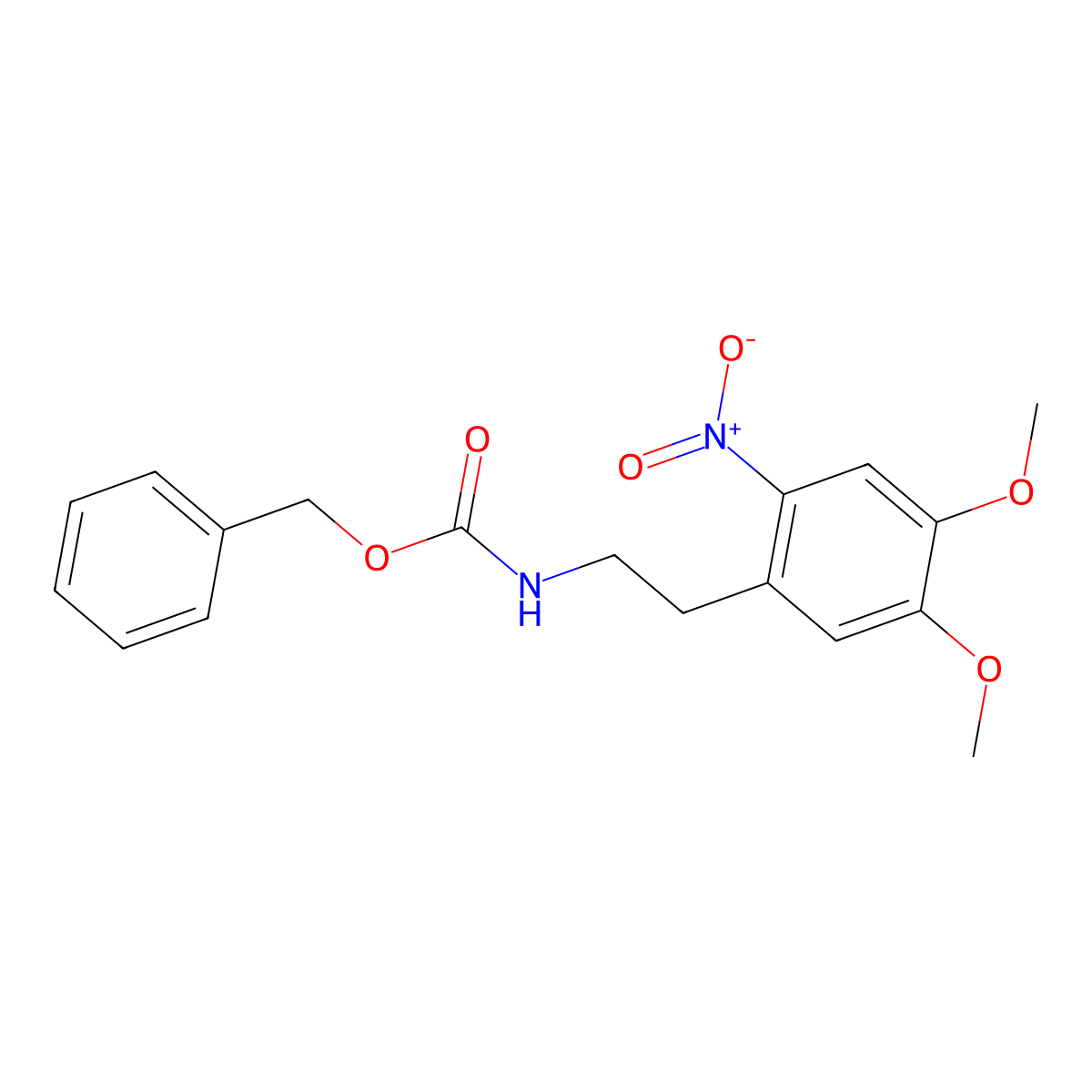 benzyl N-[2-(4,5-dimethoxy-2-nitrophenyl)ethyl]carbamate molecular structure, CAS 2680800-94-4